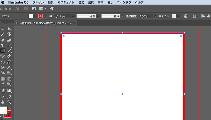 illustratorで図形を描く